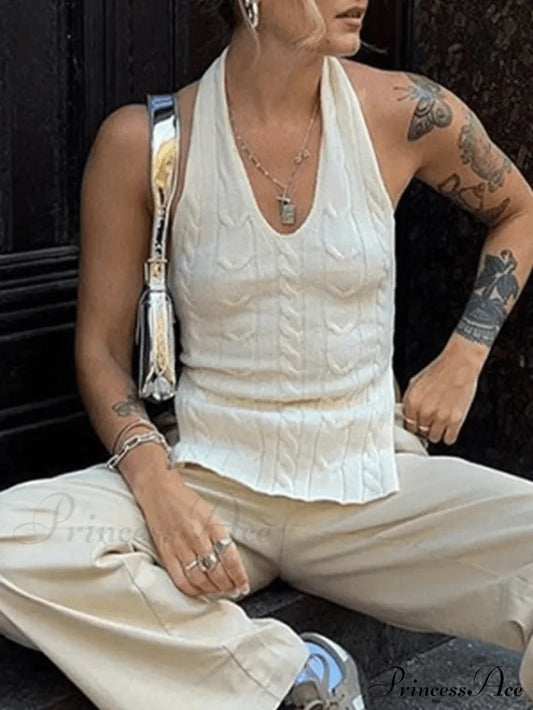 Halter Bodycon Graceful Polo Mini Dress Sweaters