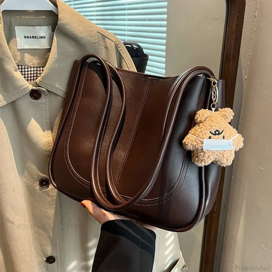 Minimalist PU Leather Shoulder Bag shoulder-250126