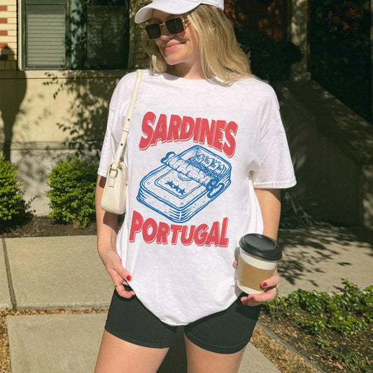 Portugal Sardine Vintage T-shirt WHITE / S t-shirt-250223