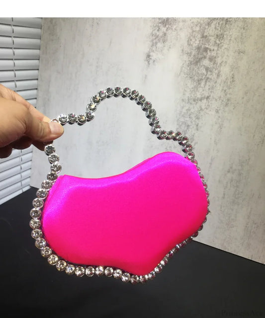 Sequin Diamond Cloud Shape Evening Wristlet color same picture1 wristlet-250126