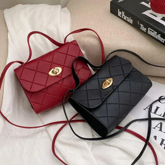 Simple PU Leather Mobile Phone Coin Crossbody Handbag handbag-250126