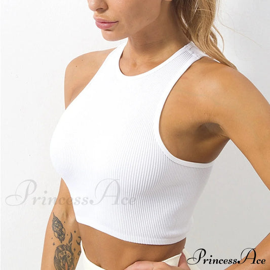 Solid Basic Seamless Streetwear Tank Tops