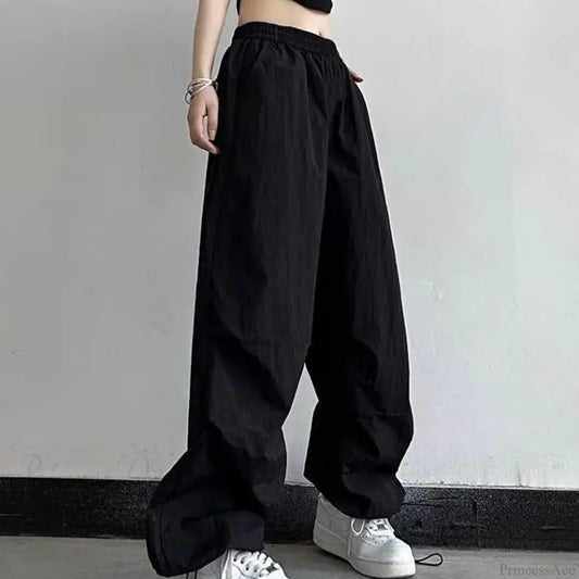 Spicy Girl Casual High Waist Pants Black / S