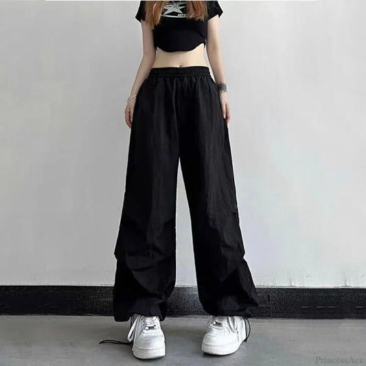 Spicy Girl Quick Drying High Waist Pants Black / S