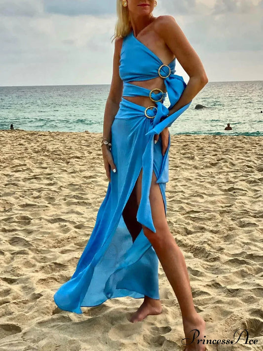 Summer Sexy Bandage Charming Irregular Sleeveless Dress Dresses