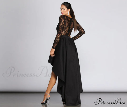 Tamia Lace Stylish Drama Dress S.o. Long Dresses