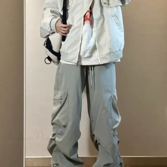 Vintage Pleated Cargo Pants