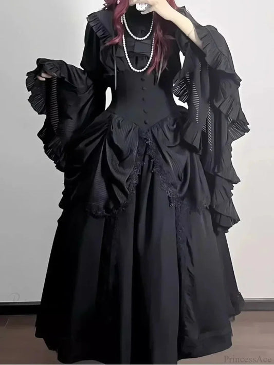 Y2k Frilly Sleeve Harajuku Blouse