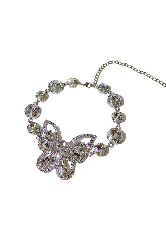 Butterfly Charm Choker Necklace | Dress In Beauty