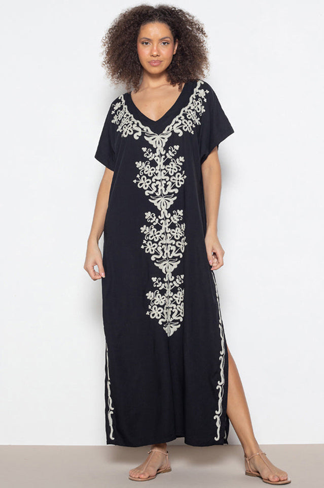 Boho Print Slit Dress | Dress In Beauty