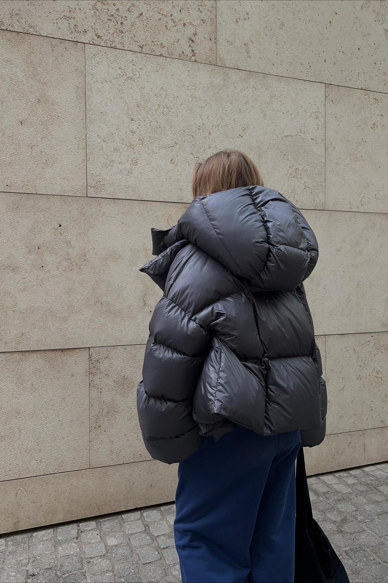 Short Hooded Puffer Jacket