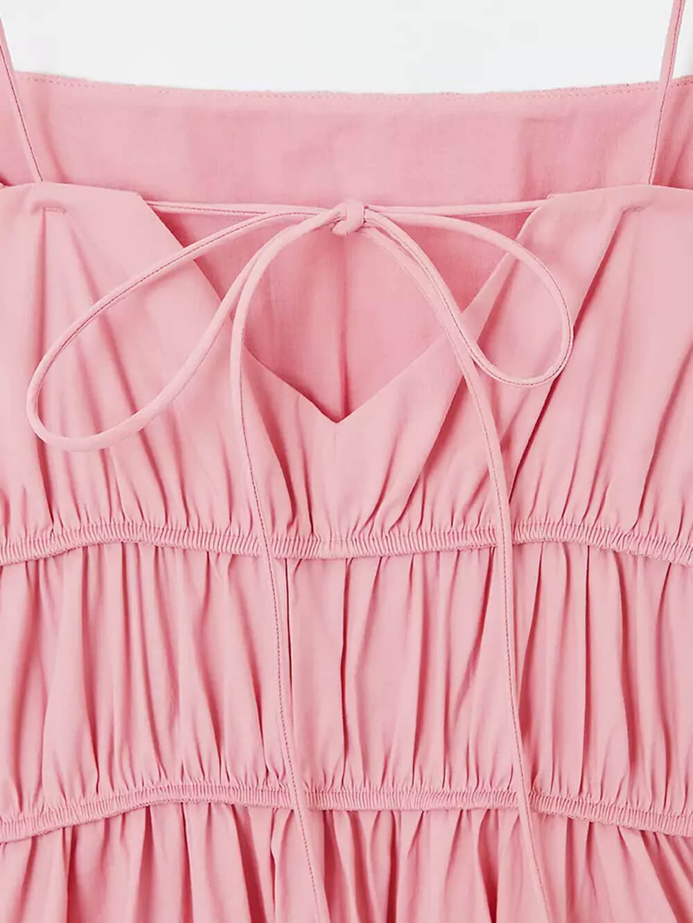 Suspender Pleated Stylish Waist Midi Dress Dresses