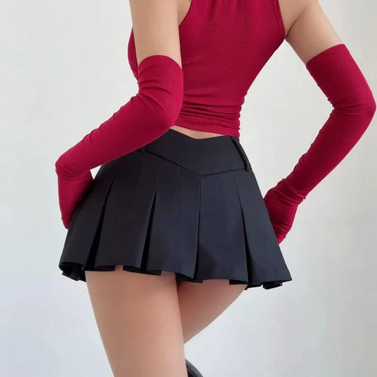 Micro A-Line V Waist Skirt skirts-250223