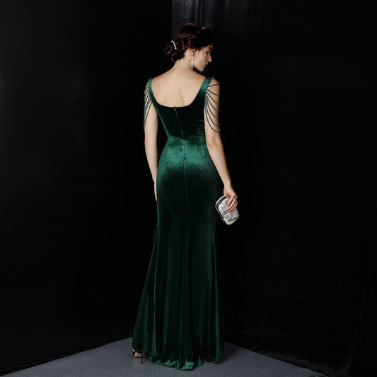 Avery Good Quality Charming Velvet Formal Dress S.o. Long Dresses