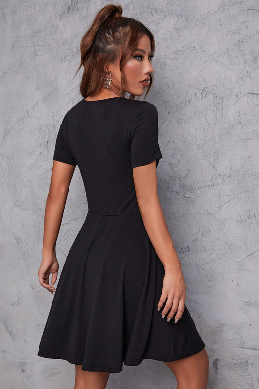 Robe gothique à imprimé tête de mort