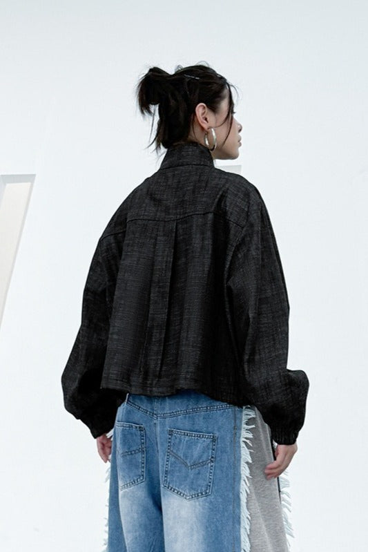 Denim Workwear Lapel Jacket