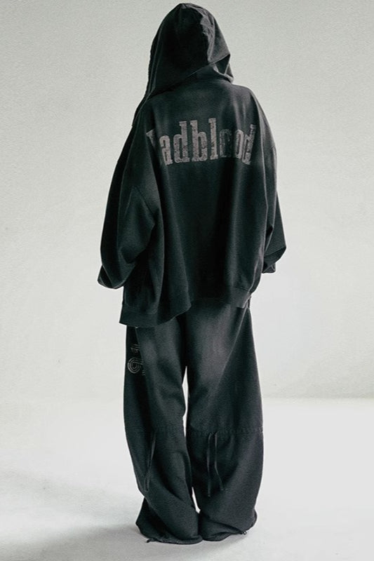 Washed Loose Wide-Leg Casual Pants