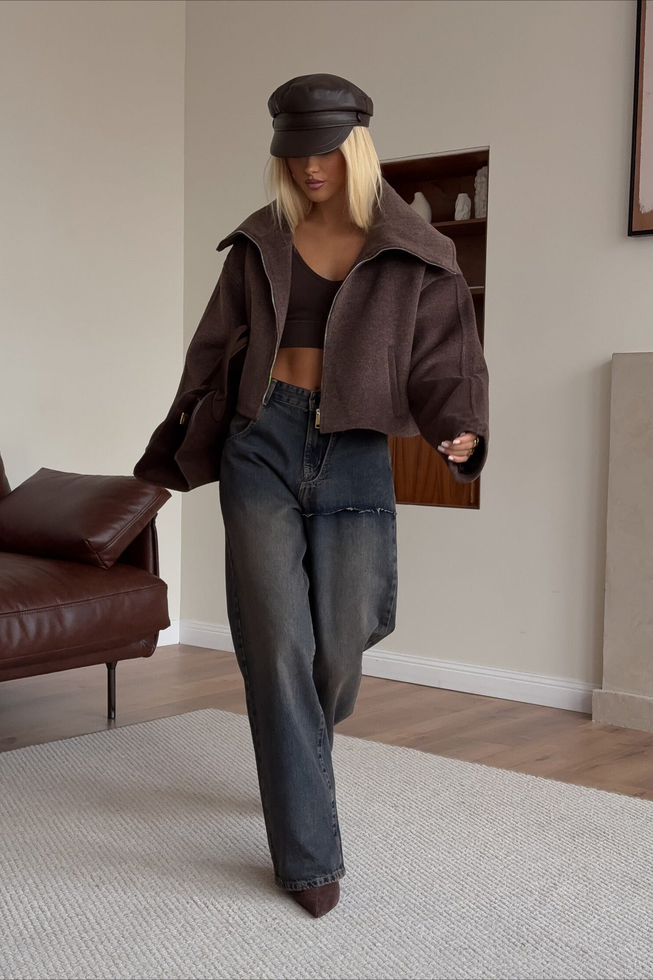 Relaxed Fit Lapel Casual Jacket