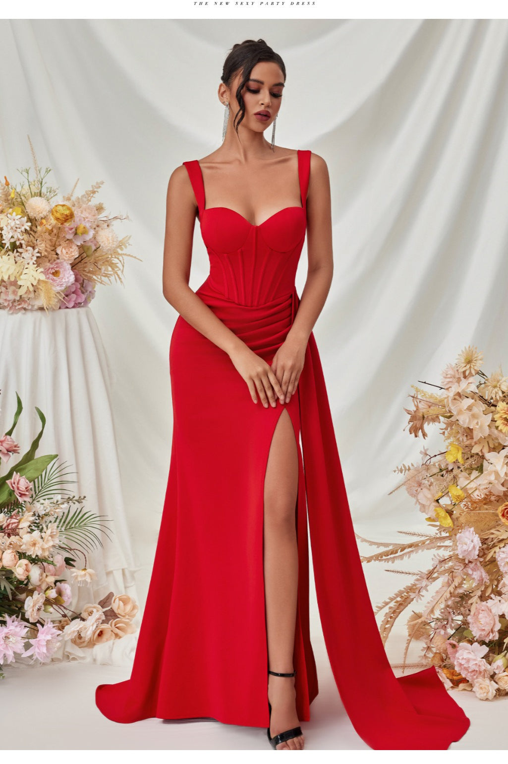 Sexy Bodycon Slit Maxi Party Dress