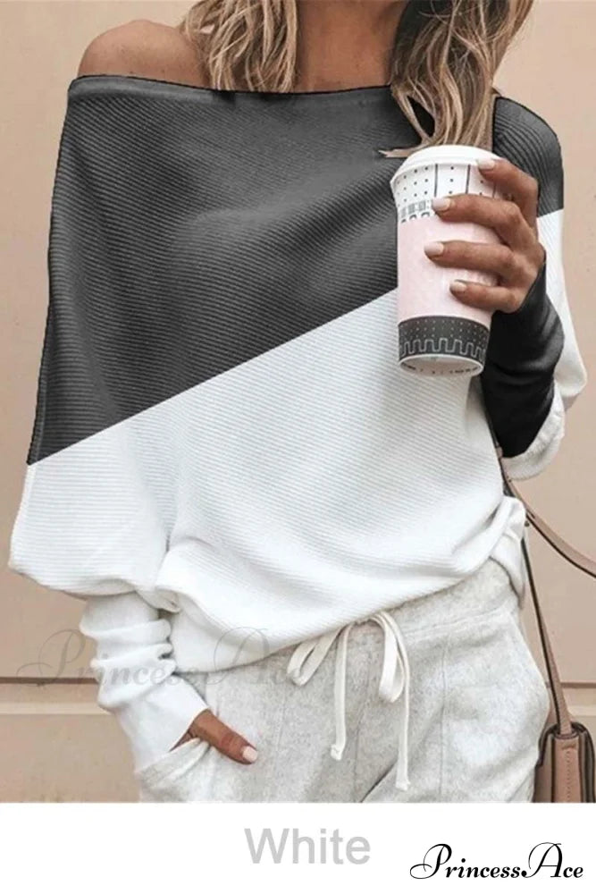 5 In T-Shirt Off-Shoulder Colors S / White Tops