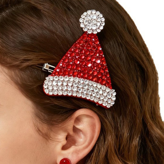 Rhinestone Reindeer Bow Festive Hair Accessory