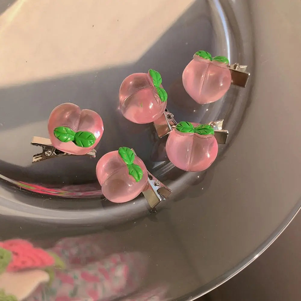 Pink Rose Flower Heart Hair Accessory Accessories-L