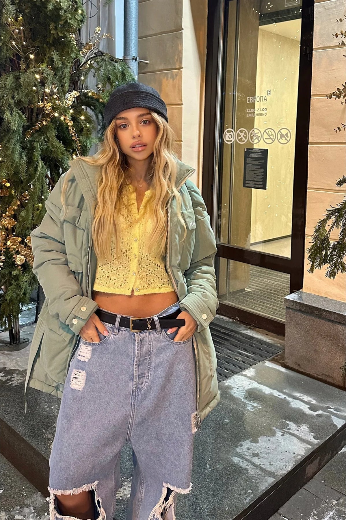 Slim Hollow Long Sleeve Single Breasted Cardigan