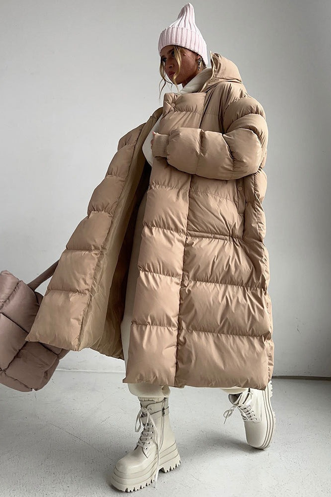 Casual Longline Insulated Puffer Jacket