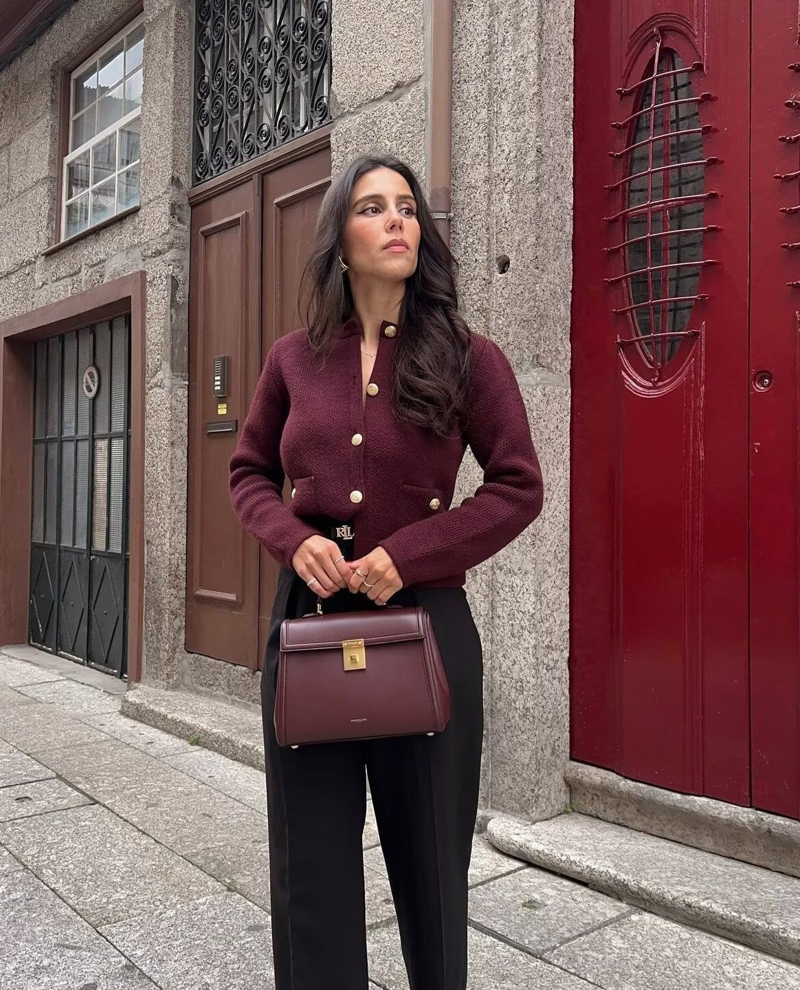 Cropped Knit Pocket Cardigan