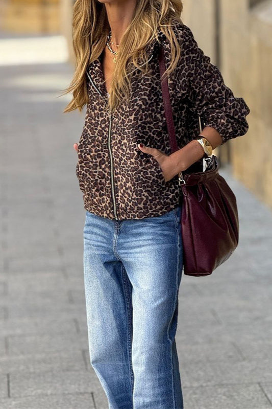 Manteau à capuche à manches longues tendance