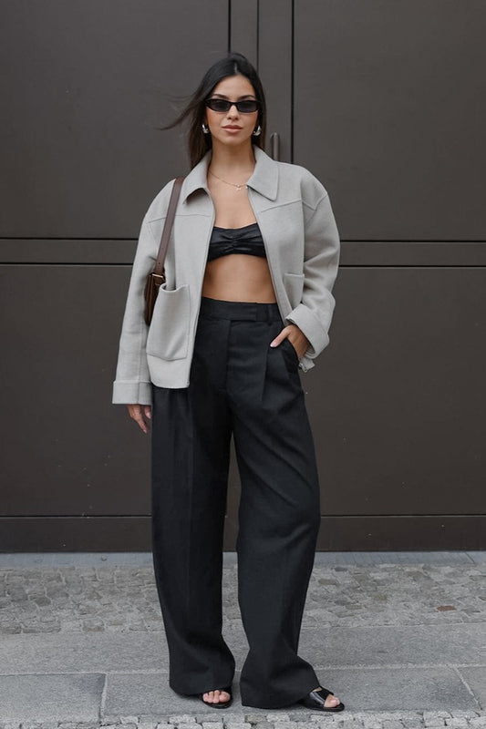 Veste élégante en laine mélangée