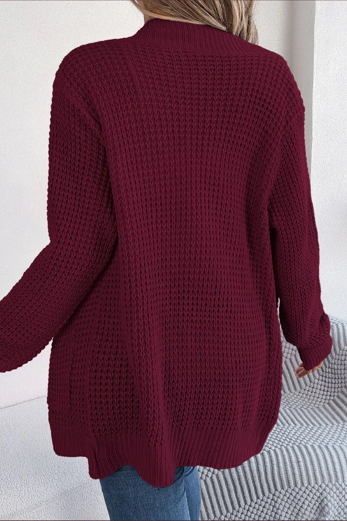 Loose Knit Pocket Cardigan