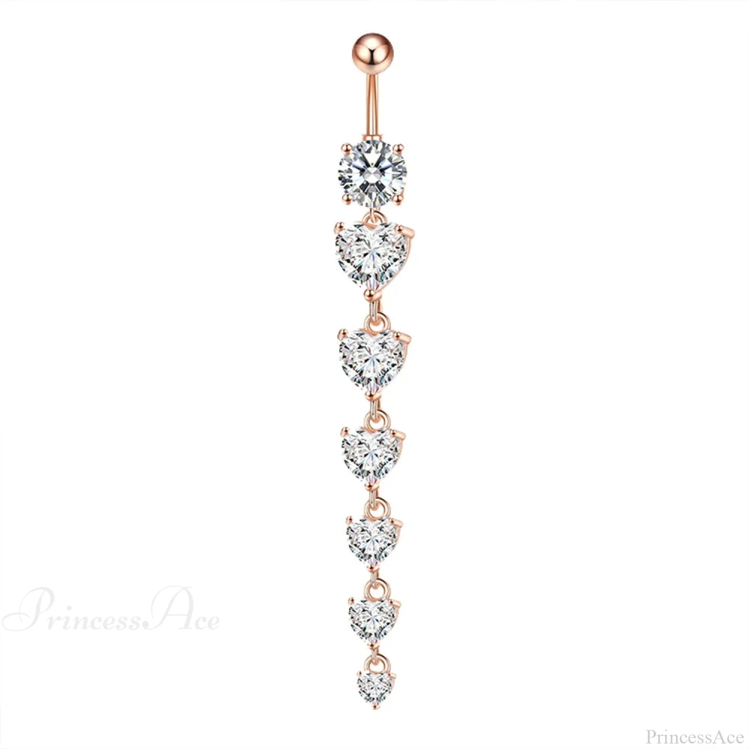 7 Cardiac Gems Dangle Gothic Belly Ring sliver2