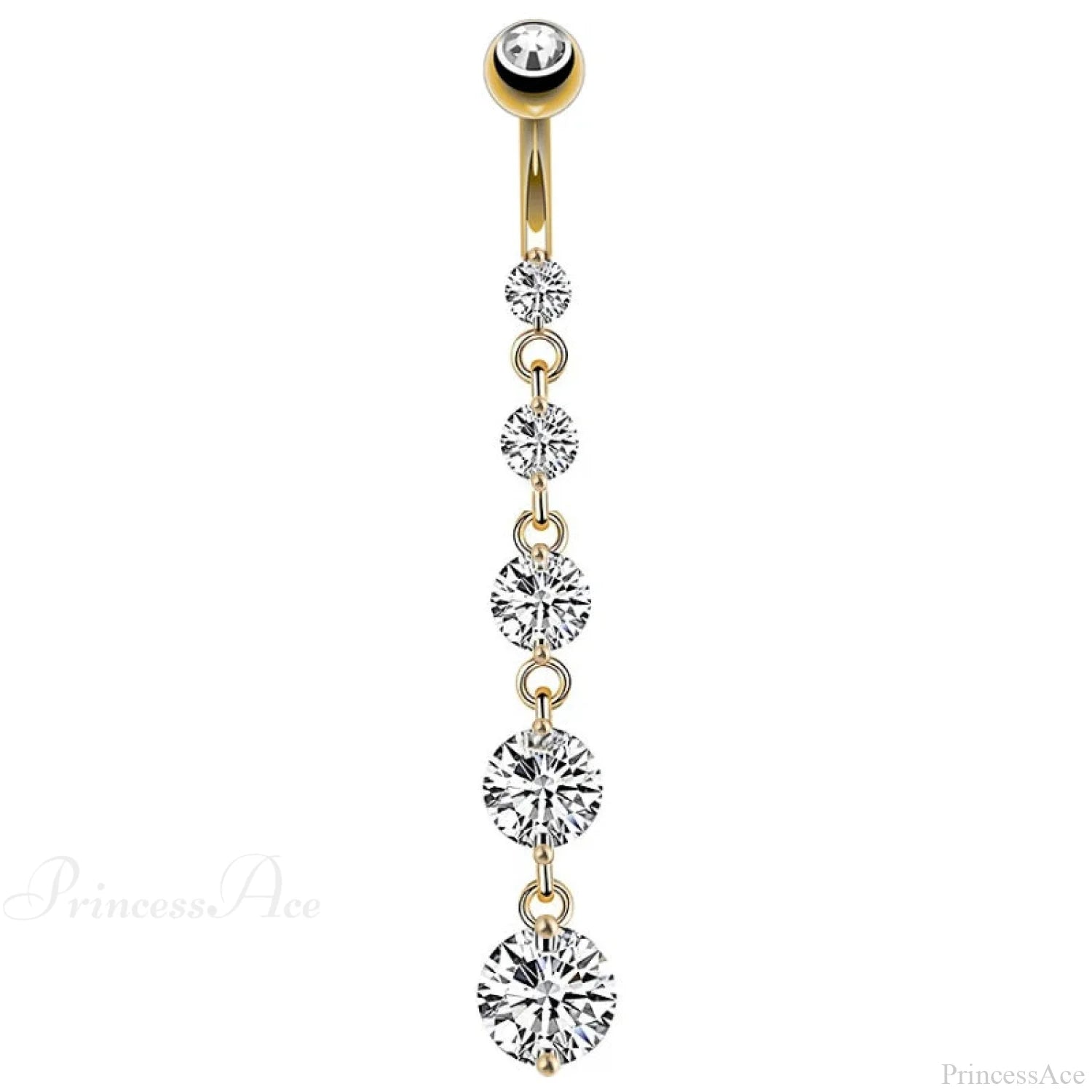7 Cardiac Gems Extended Gothic Belly Ring silver2