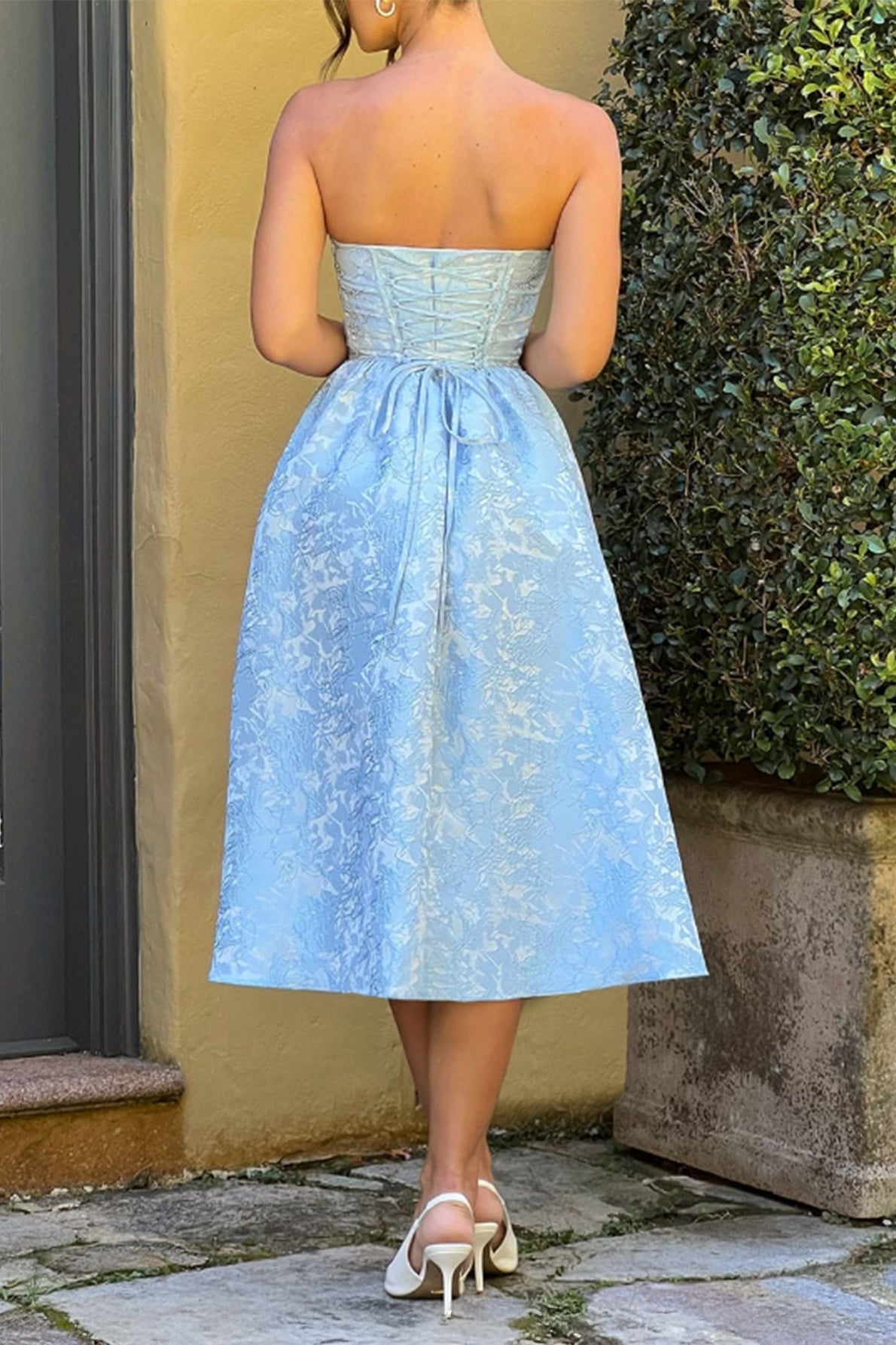 Strapless Elegant Party Dress