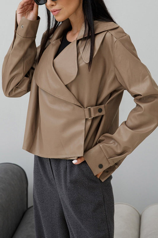 Veste de moto en cuir vintage