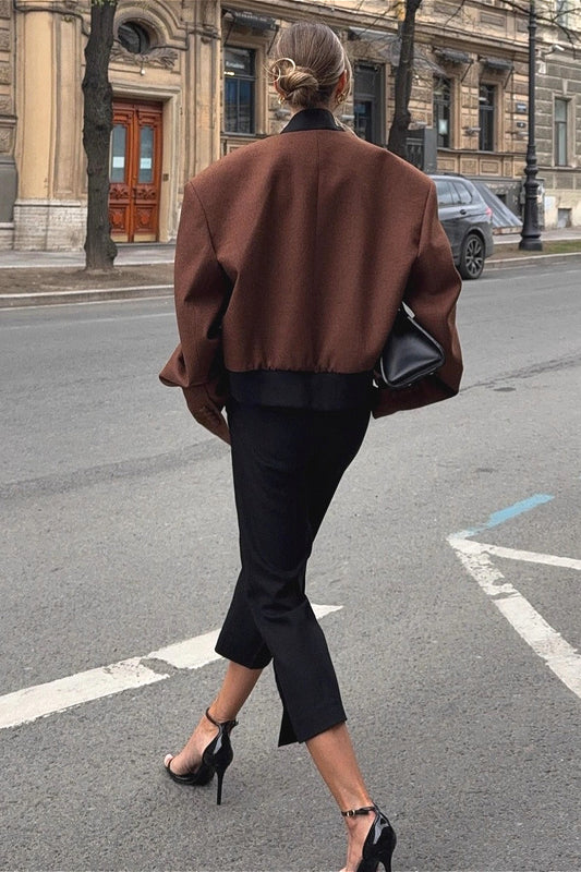 Veste courte en laine vintage