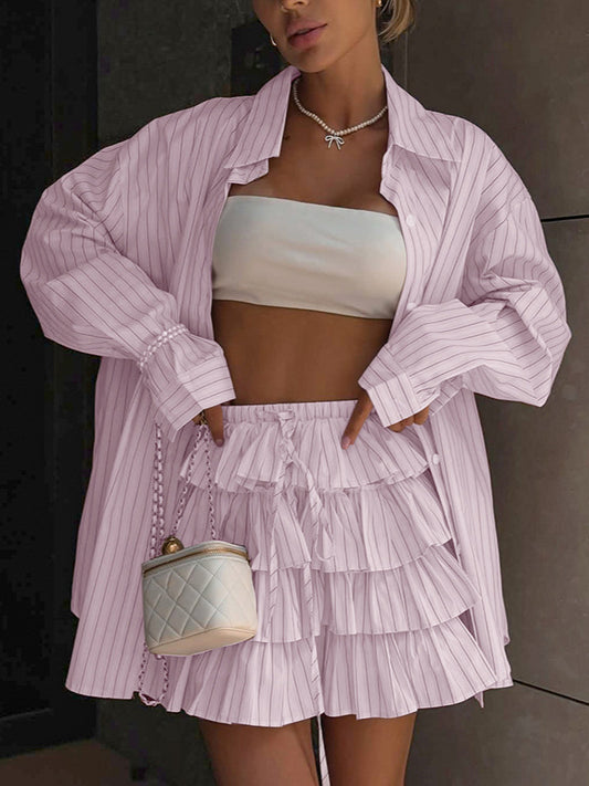 Chemisier rayé chic et chemisier superposé