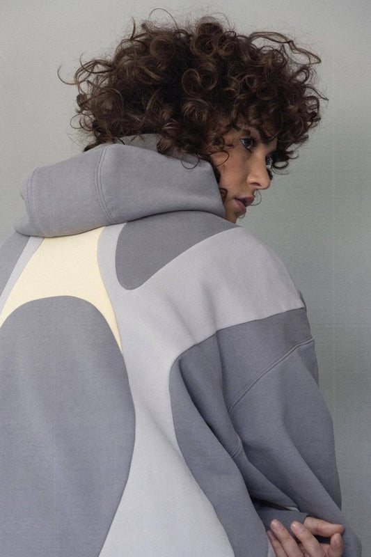 Color Block Zip Hoodie