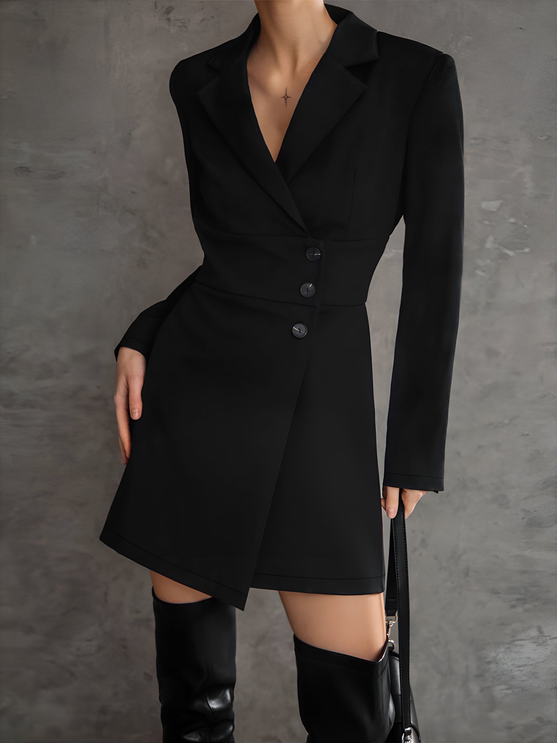 First Choice Blazer Trendy Long Sleeve Short Dress Coats-L