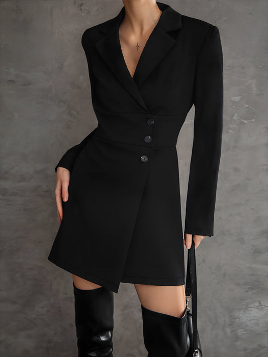 First Choice Blazer Trendy Long Sleeve Short Dress Coats-L