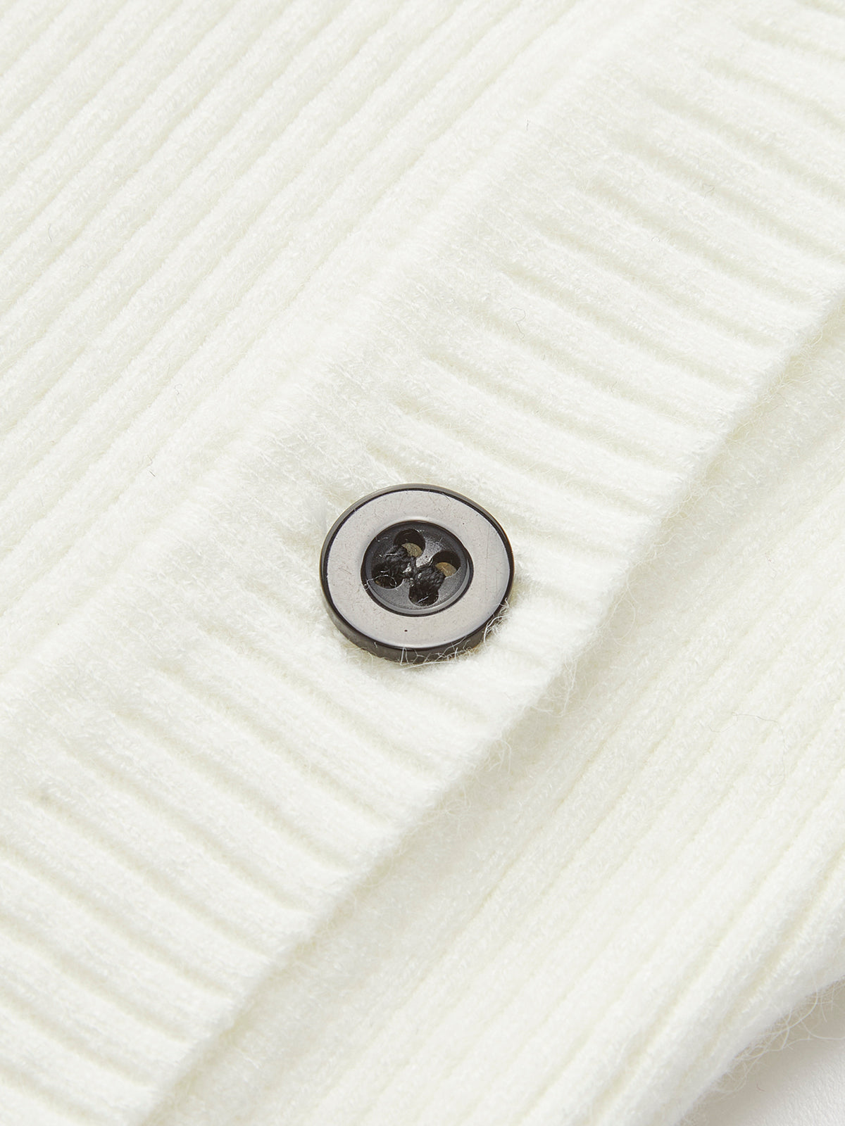 Plain Asymmetrical Breasted Sweater Sweaters