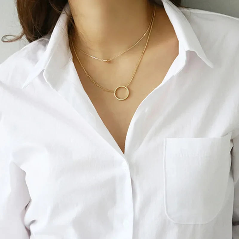Cotton White Long Sleeve Casual Ladies Blouse blouse-250126