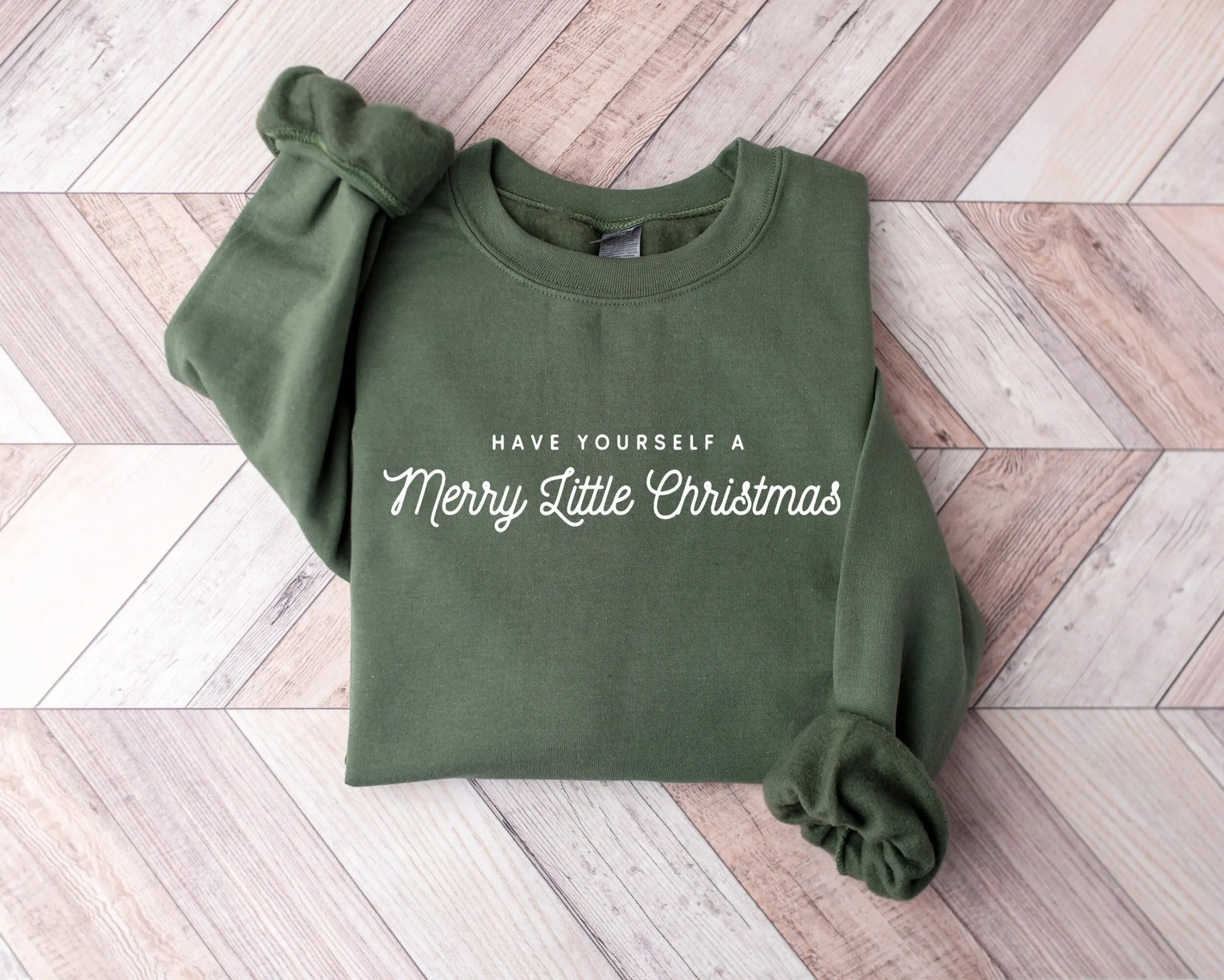 Merry Little Christmas Voguish Campus All-Match Female Hoodie Green / S Hoodies-L