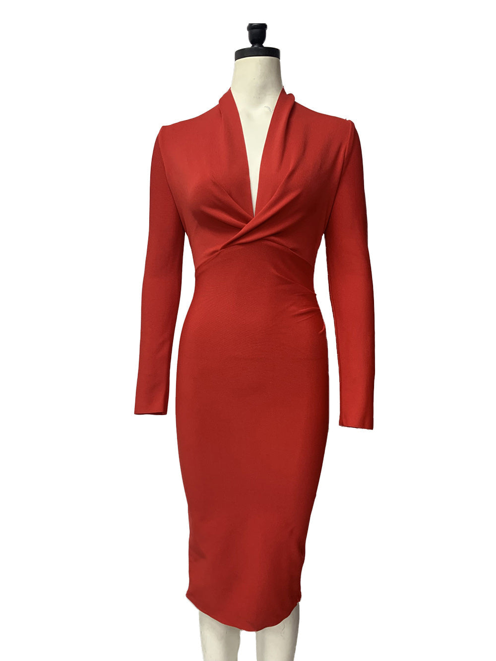 Women’s Full Gown Celebrity Club - V Bodycon Warm-Season Vestidos Deep Bandage Evening Neck With