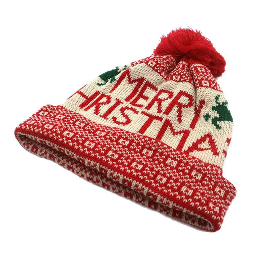 Textured Santa Print Hat