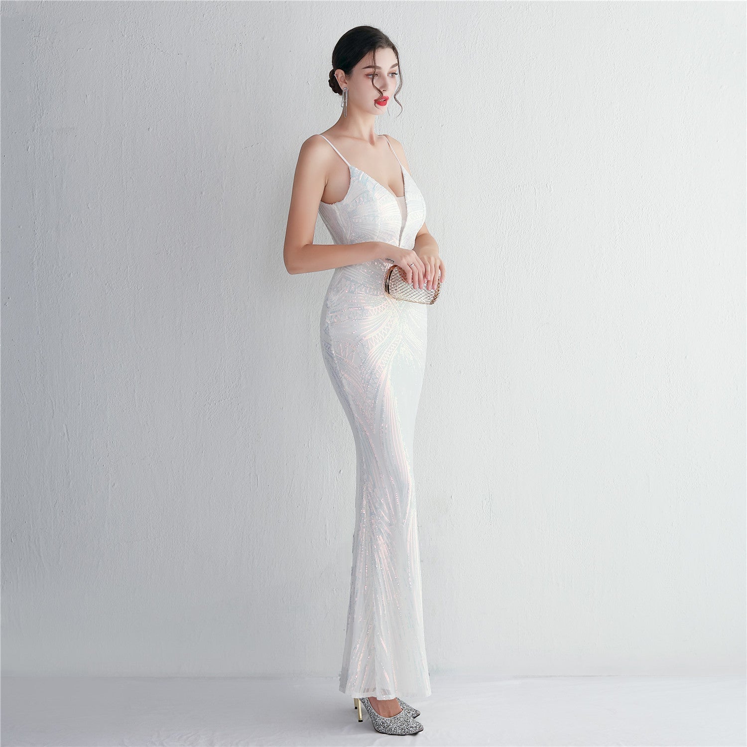 Liana Formal Sequin Charming Scroll Mermaid Dress S.o. Long Dresses