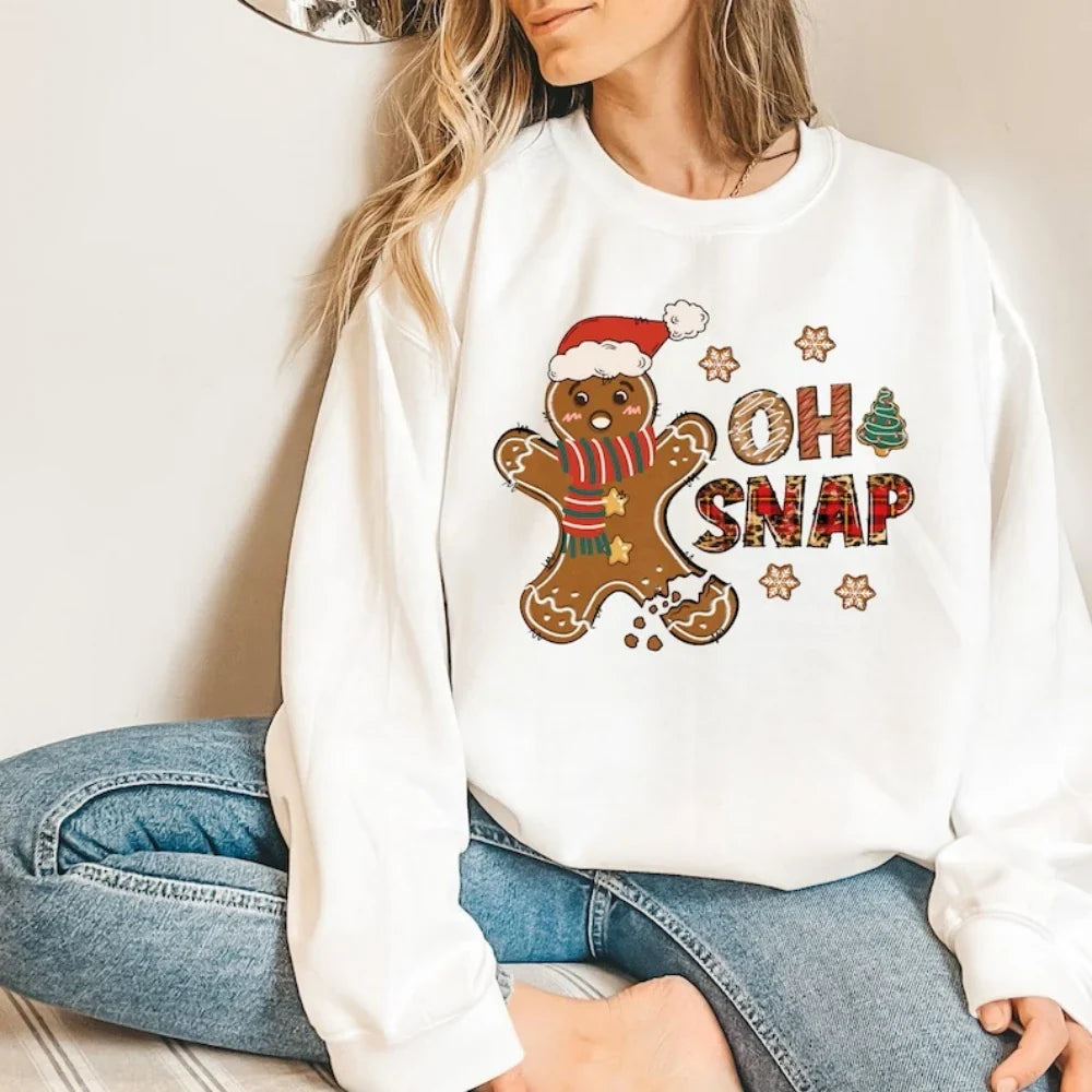 Gingerbread Christmas Cookie Cute Funny Kawaii Holiday Season Hoodie Hoodies-L