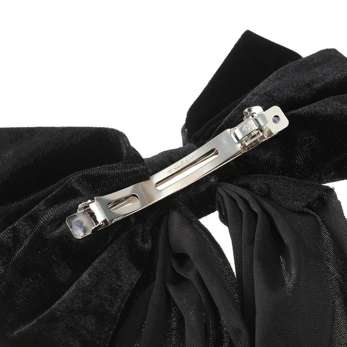 Velvet Large Wedding Korean Fashion Black Red Christmas Hair Accessory Accessories-L