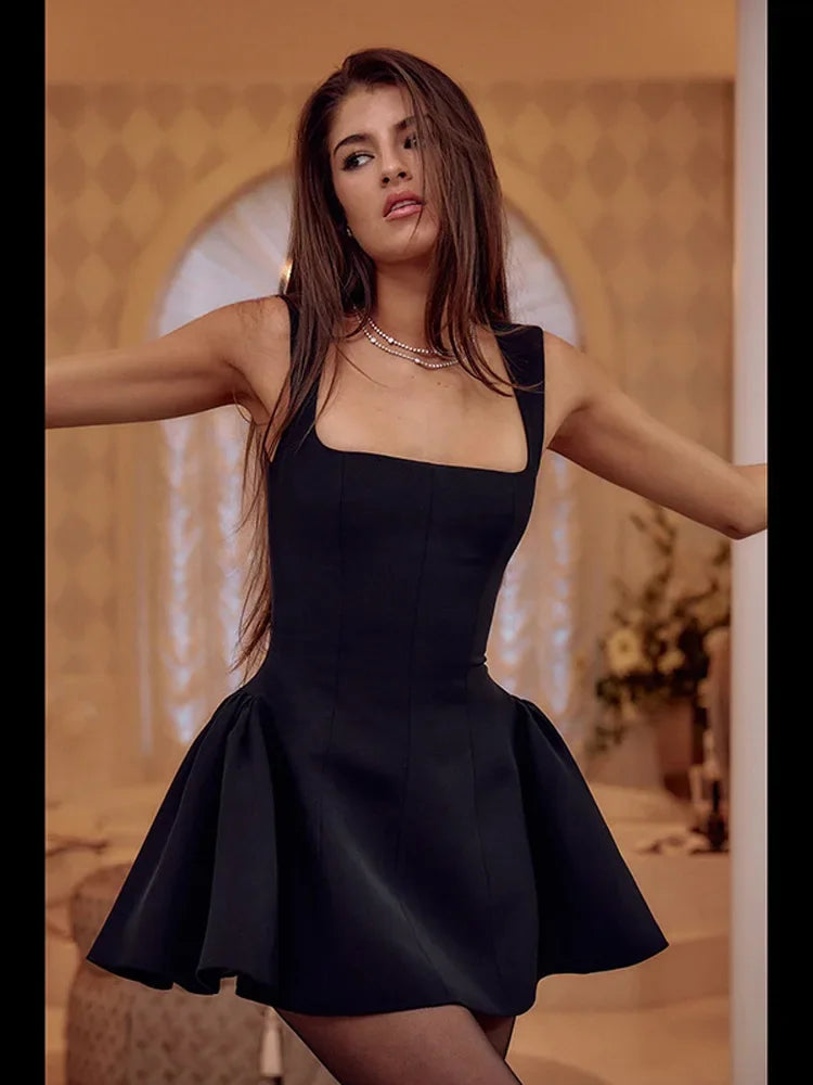 Elegant Slim Sleeveless Sexy Chic Christmas Party Dress Dresses-L